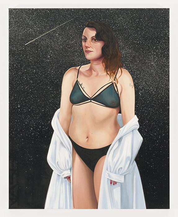 Nicole Eisenman, Nash, Oil on Canvas 152.4 x 121.9 cm 2022, Hauser & Wirth gallery.
